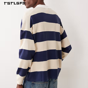 Sudadera de Rugby de Algodón Tejido de Primera Calidad, 360 g/m², Cuello en V, Estilo Pullover, Personalización OEM/ODM de Alta Gama, Ropa Urbana - Product Image 4