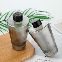 Flacons de luxe pour diffuseurs à bâtonnets 50ml 100ml 200ml 500ml – Contenants en verre noir vides avec bouchon à vis pour huiles essentielles et parfums