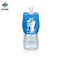 DQ PACK 500ml réutilisable Doypack personnalisé imprimé feuille d'aluminium liquide emballage PET PE odeur preuve jus eau bec pochette sac