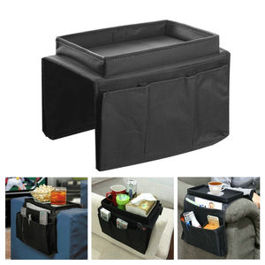 Magazines télécommandés anti-dérapant chaise suspendue canapé bras canapé accoudoir plateau organisateur avec organisateur 4 poches - Product Image 3