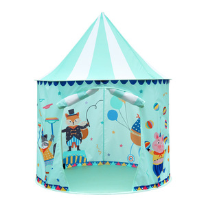 Carpa de circo para niños, casa de juegos portátil para interiores y exteriores, casa de juguete para 2-4 años, carpa de tela transpirable - Product Image 1