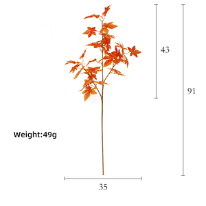 Mùa Thu Cây Cây Cây Nhân Tạo Lụa Maple Leaf Chi Nhánh Cho Nhà Đám Cưới Halloween Phục Sinh Trang Trí Hoa Sắp Xếp - Product Image 4