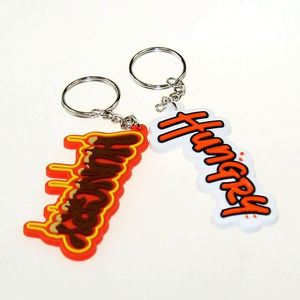 No Minimum Wholesale Free Design Custom Letters Shape Pvc Keychains - Product Image 3