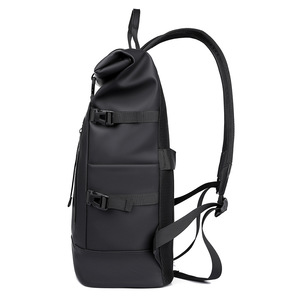Hot-Selling Laptop Backpack Large Capacity Men's Roll-Top Backpack Waterproof Oxford for Travel Outdoor Casual Laptop Use - Product Image 2