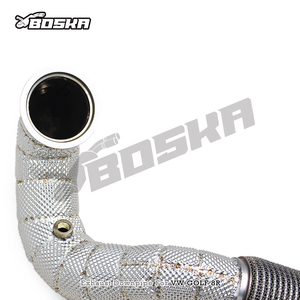 Custom Downpipe Pipes with OPF for VW Golf 8R 2.0T 2020-2024 Boska Exhaust Downpipe Racing Stainless Steel Free Flow Pipe - Product Image 3