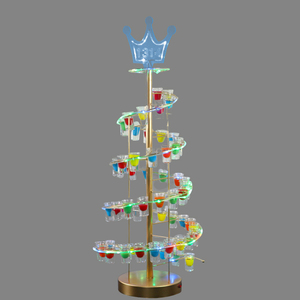 ตกแต่งบาร์ด้วยที่วางแก้วค็อกเทลเรืองแสงสีสันสดใส: ที่วางแก้วช็อตรูปกระสุนและรูปหัวใจที่สร้างสรรค์และไวน์ทาวเวอร์ - Product Image 6