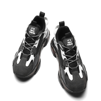 Chaussures de sport pour hommes confortables en TPU pour la gym, le volley-ball et le basketball, blanches et noires, respirantes avec doublure en mesh