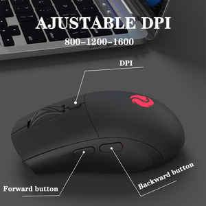 Ratón inalámbrico de modo dual recargable, ratón ergonómico para juegos de oficina, ratones ópticos silenciosos para ordenador - Product Image 4