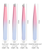 Pinces à cils en acier inoxydable avec logo personnalisé, étiquette privée, vente en gros, applicateur de faux cils