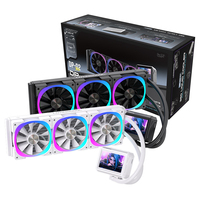 Lovingcool 360mm liquide CPU refroidisseur d'eau nouvelle mise à niveau blanc dissipateur thermique affichage de la température LOGO pour ordinateurs de jeu plusieurs cas