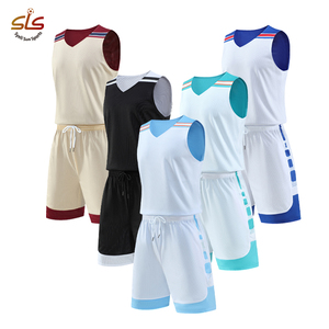เสื้อบาสเก็ตบอลขายส่งสำหรับผู้ชาย แบบสั่งทำพิเศษ คุณภาพสูง ชุดบาสเก็ตบอลแบบกลับด้านได้ - Product Image 1