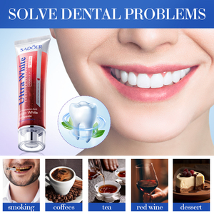 <span class=keywords><strong>Dentifrice</strong></span> <span class=keywords><strong>blanchissant</strong></span> à la grenade de marque indépendante, directement de l'usine, 100g, pour l'élimination des taches de vin rouge et de desserts, support OEM/ODM - Product Image 2