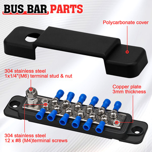 บัสบาร์ 12 ช่อง 150A กระแสสูง สำหรับระบบไฟฟ้าในรถบ้าน เรือ และยานยนต์ - Product Image 4