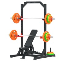Support de musculation pliable en acier, banc de musculation multifonctionnel, support de barre multifonctionnel, équipement d'entraînement de gym