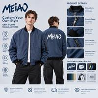 Blouson Bomber Homme Col Montant Zippé Décontracté Patchwork Motif Lettres Imperméable Coupe-Vent Manches Longues Fabricant OEM ODM