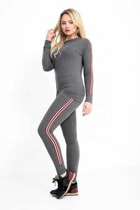 Venta caliente de diseño de calidad superior mejor precio puro Lado de algodón de las mujeres trajes de sudor - Product Image 6