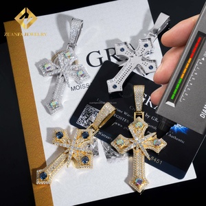 ชุดสร้อยคอจี้เพชรโมอิสสีเงินสำหรับ925ได้รับการรับรอง GRA ใหม่ - Product Image 3