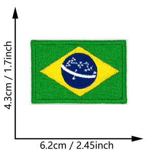 Drapeaux de Pays Sud-Américains Brodés En Stock Prêts à Expédier, Patches Thermocollants Sud-Américains pour Sac à Dos et Uniforme - Product Image 4