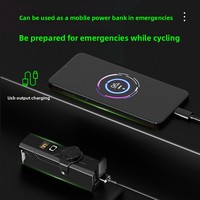 Phare avant de vélo en alliage d'aluminium de nouvelle génération, batterie 2600 mAh, chargement Type-C, affichage numérique, double faisceau, pour le marché international