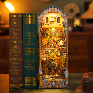 2026 per Torre dell'Orologio Giocattolo Interattivo in Legno con LED Fai <span class=keywords><strong>da</strong></span> Te, Puzzle 3D, Fermalibri, Casa delle Bambole per Negozi di Regali, Vendita al Dettaglio e all'Ingrosso - Product Image 1