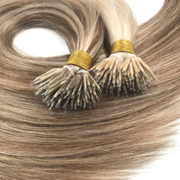 Extensions de cheveux russes en cheveux humains Nano Ring Remy Hair Micro Beads Double Drawn Nano Ring