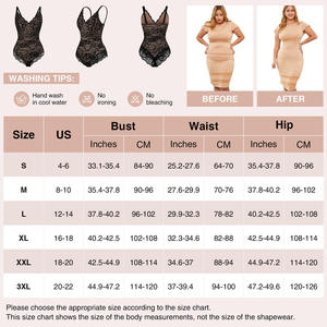 Custom Plus Size Lingerie Sleeveless Strap Lace Trim Sexy Sheer Bodysuit Shapewear <strong>Shaping</strong> Hollow Out Intimate Wear for Women - Product Image 3