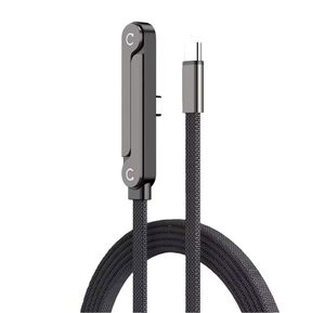 Cable de Datos <span class=keywords><strong>TKT</strong></span> 2 en 1 con Soporte Invisible, Cable de Carga Rápida con Soporte para Teléfono Integrado, Cable de Carga Rápida de 240W - Product Image 1