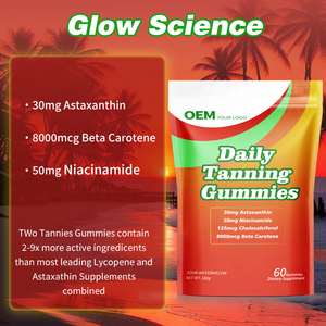 Gomitas Bronceadoras Diarias de Marca Privada OEM con Astaxantina, Licopeno, Citrato de Zinc y Vitamina D3 que Promueven una Piel Saludable - Product Image 3