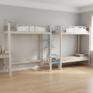 Cama Alta Metálica Reforzada de Calidad Robusta a <span class=keywords><strong>Precio</strong></span> de Fábrica para Dormitorios Escolares y Apartamentos para Varias Personas - Product Image 5