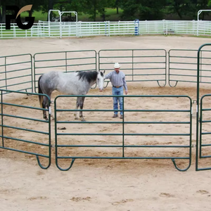 Clôture de ferme galvanisée anti-escalade pour bétail et <span class=keywords><strong>chevaux</strong></span>, style <span class=keywords><strong>ranch</strong></span>, noire, 1,5m*3m, écologique, modélisation 3D - Product Image 2