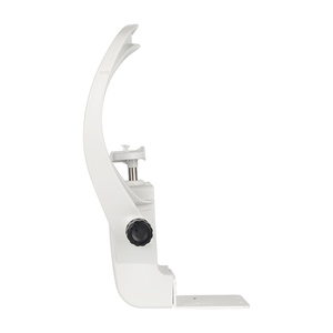 <b>White</b> Plastic Ophthalmic Chin Rest Assembly with Adjustable Mounting <b>Bracket</b> Aist Optics - Product Image 1