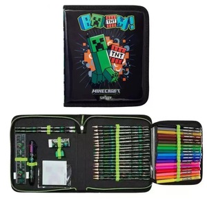 Mochila Escolar y Bolsa de Almuerzo Smiggle con Diseño de Creeper de <span class=keywords><strong>Minecraft</strong></span> para Estudiantes de Primaria, Transpirable e Impermeable - Product Image 3