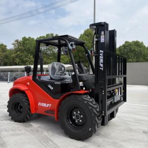 Forklift Medan Berat 4x4 Diesel Off Road Konstruksi Tugas Berat Semua Cuaca Truk Pengangkat Luar Ruangan Mesin China - Product Image 5