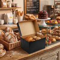Boîtes d'emballage pour boulangerie, boîtes à gâteaux en papier personnalisées imprimées avec fenêtre pour pâtisserie, cupcakes, biscuits, desserts