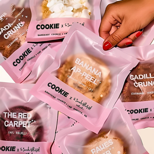 Biểu tượng tùy chỉnh Cookie bao bì cấp thực phẩm Dot Frosted tự dính túi cho bánh mì Cookie kẹo cá nhân <span class=keywords><strong>wrapper</strong></span> - Product Image 2