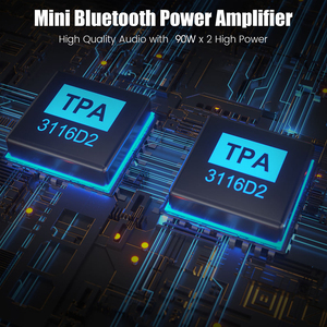 1Mii P4 <strong>Bluetooth</strong> 5.3 Audio Receiver 100W RMS*2 2.0 Channel Receiver <strong>Amplifier</strong> Home HiFi Digital Power <strong>Amplifiers</strong> for Speakers - Product Image 4