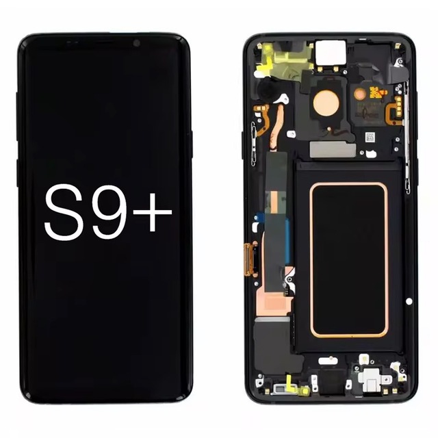 Hot Sale Original AMOLED LCD Touch Screen Digitizer Assembly Replacement With Frame for Sam S9+ SM-G965 Ecran Display