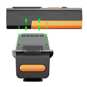 <span class=keywords><strong>Lecteur</strong></span> de codes-barres 2D à porter sur le doigt, <span class=keywords><strong>lecteur</strong></span> de codes QR mains libres avec écran LCD, mini-scanner sans fil réglable - Product Image 4