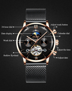 Orologio Automatico SSS Ailang di Alta Qualità 2026 Nuovo Design con Tourbillon, Orologio Meccanico da <span class=keywords><strong>Uomo</strong></span> con Ingranaggi a Vista - Product Image 6