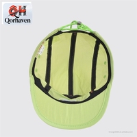 Casquette imperméable à 5 panneaux, légère, en nylon, non structurée, pour le running, avec logo personnalisé, fermeture snapback