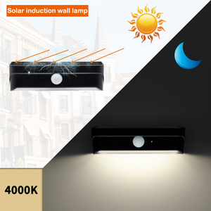 Lámpara Solar LED con Sensor de Movimiento IP65, Luz de Jardín Impermeable para Exteriores, Apliques Solares para Escaleras, Vallas y Paredes Exteriores - Product Image 4