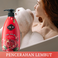KORMESIC approuvé par Bpom d'Indonésie 500ml vente en gros Sabun Cair Mandi Gel douche à la grenade nettoyant hydratant