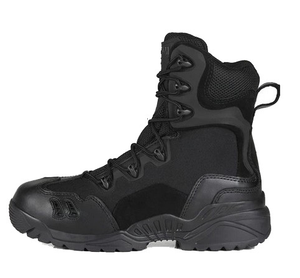 高足首黒ジャングル本革軍のブーツ軍の戦闘ブーツ - Product Image 3