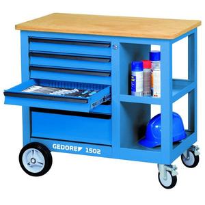 GEDORE-Établi mobile 6620540 avec 6 tiroirs-EAN 4010886662052 BANCS DE TRAVAIL ET TABLES - Product Image 3