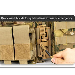 TJ-OUTDOORS سترة تكتيكية عسكرية مموهة عصرية، حامل ألواح حماية للجسم مثقل، معدات واقية قتالية عالية الجودة - Product Image 6