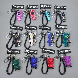 Porte-clés créatif Ours Caméléon, Ours Violent, Pendentif de clé pour couple, Pendentif de sac à dos en silicone imprimé UV, Vente en gros - Product Image 2