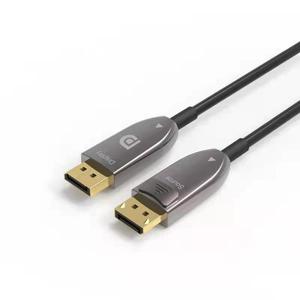 Câble <span class=keywords><strong>optique</strong></span> actif AOC blindé mâle-mâle 4K DP plaqué or avec gaine en PVC de 5M 10M pour moniteur HDTV domestique et lecteur DVD - Product Image 2