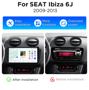วิทยุติดรถยนต์ Junsun ขนาด 9 นิ้ว รองรับ Carplay และ Android Auto สำหรับรถยนต์ Seat Ibiza 6j ปี 2009-2010 เครื่องเล่น DVD ในรถยนต์ จอภาพในรถยนต์ พร้อม WiFi มัลติมีเดีย - Product Image 2