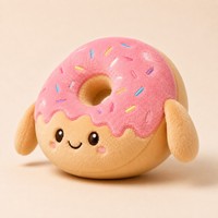 Coussin en peluche XDT Ai Super Doux en forme d'animal, en tissu polyester, rembourré en coton PP, taille réglable 11-30cm, unisexe, cadeau de fête