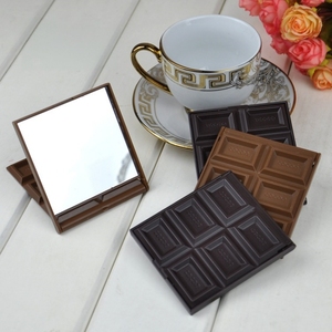 <span class=keywords><strong>Specchio</strong></span> Pieghevole <span class=keywords><strong>a</strong></span> Forma di <span class=keywords><strong>Cioccolato</strong></span>, Specchietto Portatile Compatto da Viaggio, Espejo De Maquillaje - Product Image 2